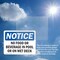 Signmission No Food Or Beverages In Pool Or On Wet Deck, 24 in W x Rectangle, Plastic OS-2PACK-NS-P-1824-L-14566 - alternate 2